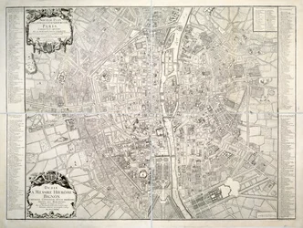 Carte de Paris, 1723